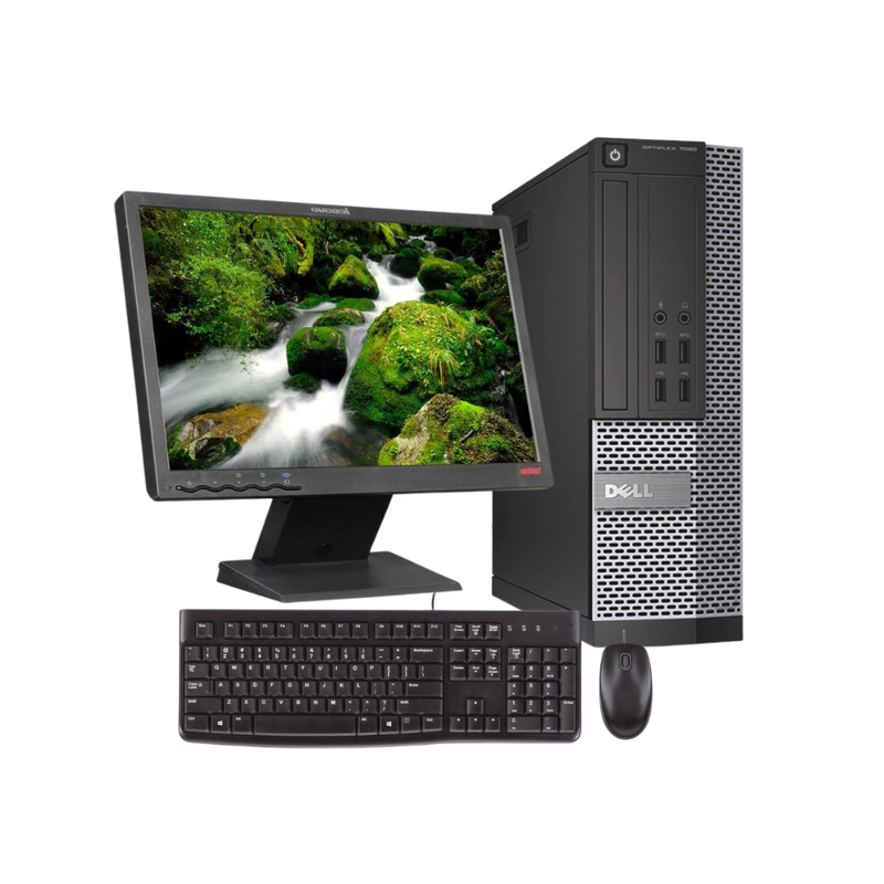 Dell Optiplex 7020 Pentium SFF l Lenovo 19" Monitor l Wired K&M - JUST PC's