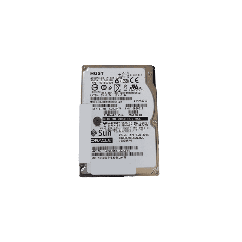 HGST HGST 300GB 2.5” SAS HDD 0B26019 (Second-Hand) - FO Refurbished