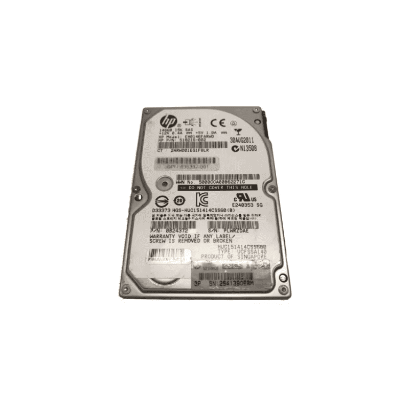 HP HP 146GB 2.5” SAS HDD 0B24372 (Second-Hand) - FOR  Refurbished