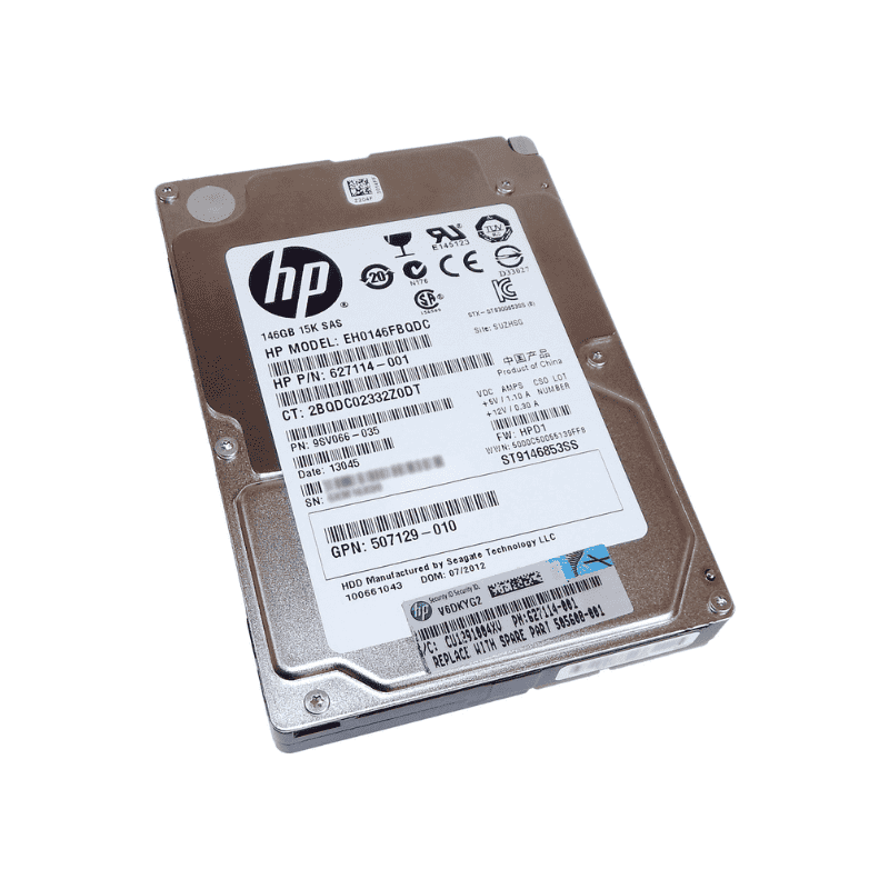 HP HP 146GB 2.5” SAS HDD 627114-001 (Second-Hand) - F Refurbished