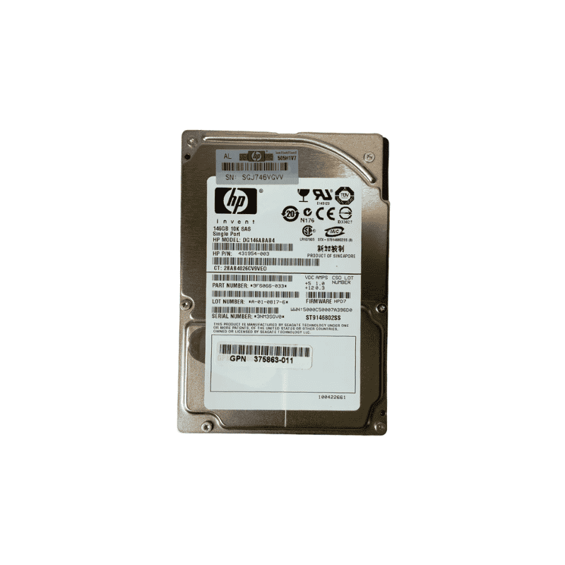 HP HP 146GB 2.5” SAS HDD 9F6066-033 (Second-Hand) - F Refurbished