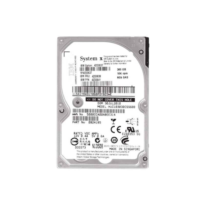 IBM IBM 0B24184 146gb 10K 6gbps SFF 2.5" SAS HDD (Seco Refurbished