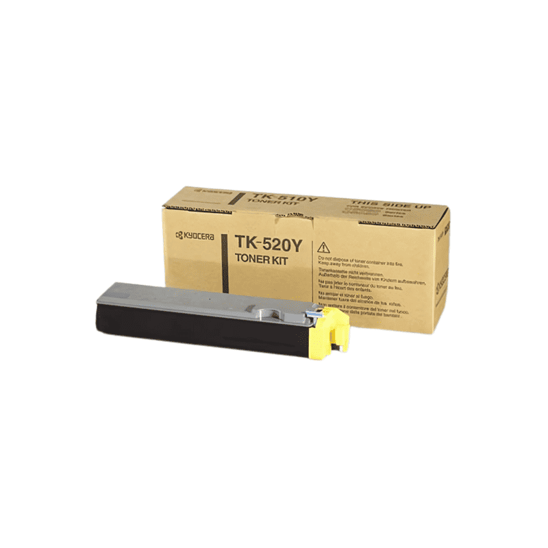 Kyocera Kyocera TK-520Y Yellow Toner Kit (Opened, Unused) Refurbished