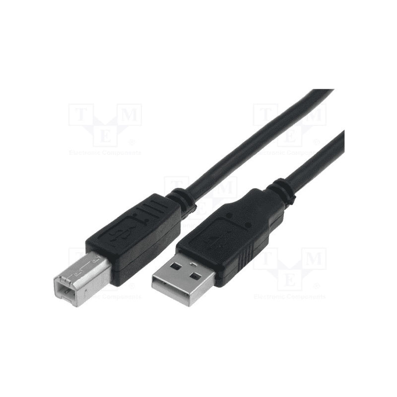 VCOM USB AM/BM 2.0V Black 1.8m Cable (Second-hand ~ Unu Refurbished